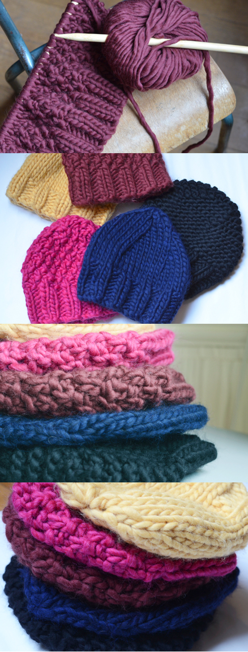 Tricoter un bonnet large adulte unisexe - Une pelote et deux aiguilles